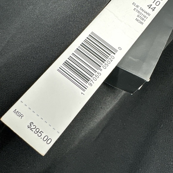 ELIE TAHARI Womens Black Pleat Front Wide Leg Trouser pants US 6 NWT $295 - Picture 2 of 4